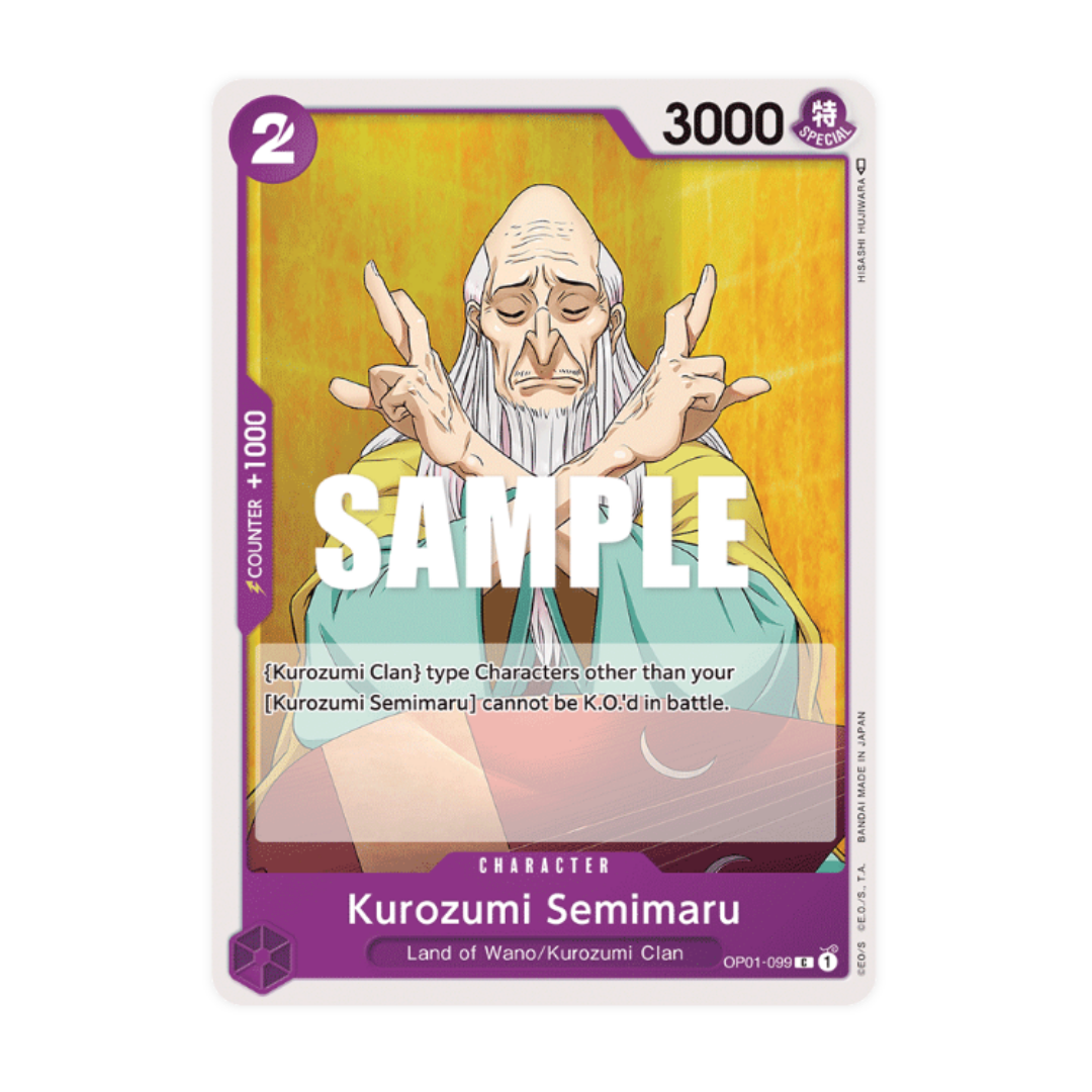 One Piece TCG: Kurozumi Semimaru (OP01-099) Common Romance Dawn [Engli ...