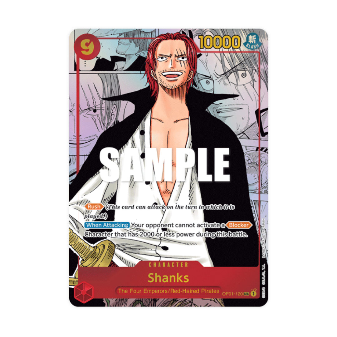 One Piece TCG: Shanks (OP01-120) Secret Rare Manga Art Romance Dawn [E ...