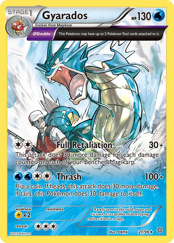 Gyarados (21/98) (Theme Deck Exclusive) [XY: Ancient Origins]