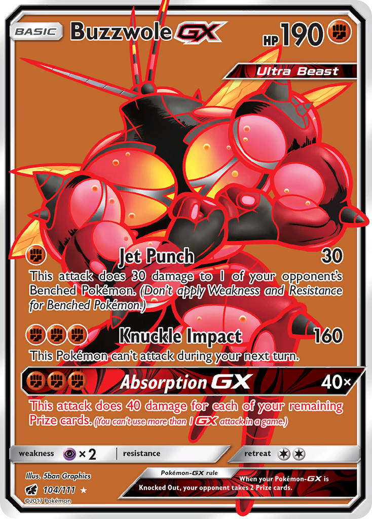 Buzzwole GX (104/111) [Sun & Moon: Crimson Invasion]