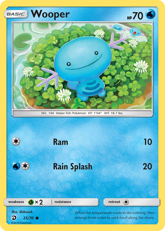 Wooper (25/70) [Sun & Moon: Dragon Majesty]