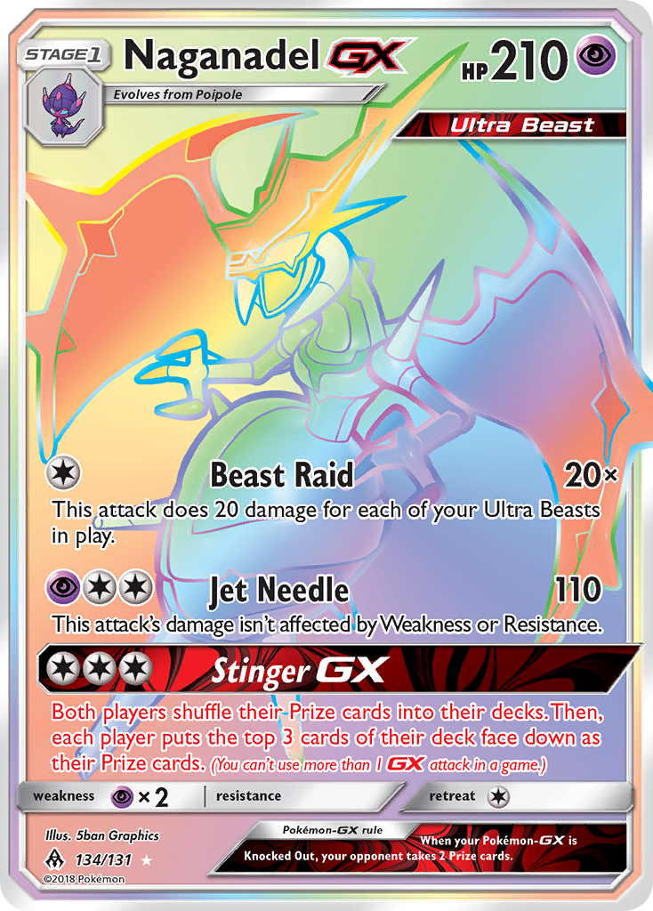 Naganadel GX (134/131) [Sun & Moon: Forbidden Light]