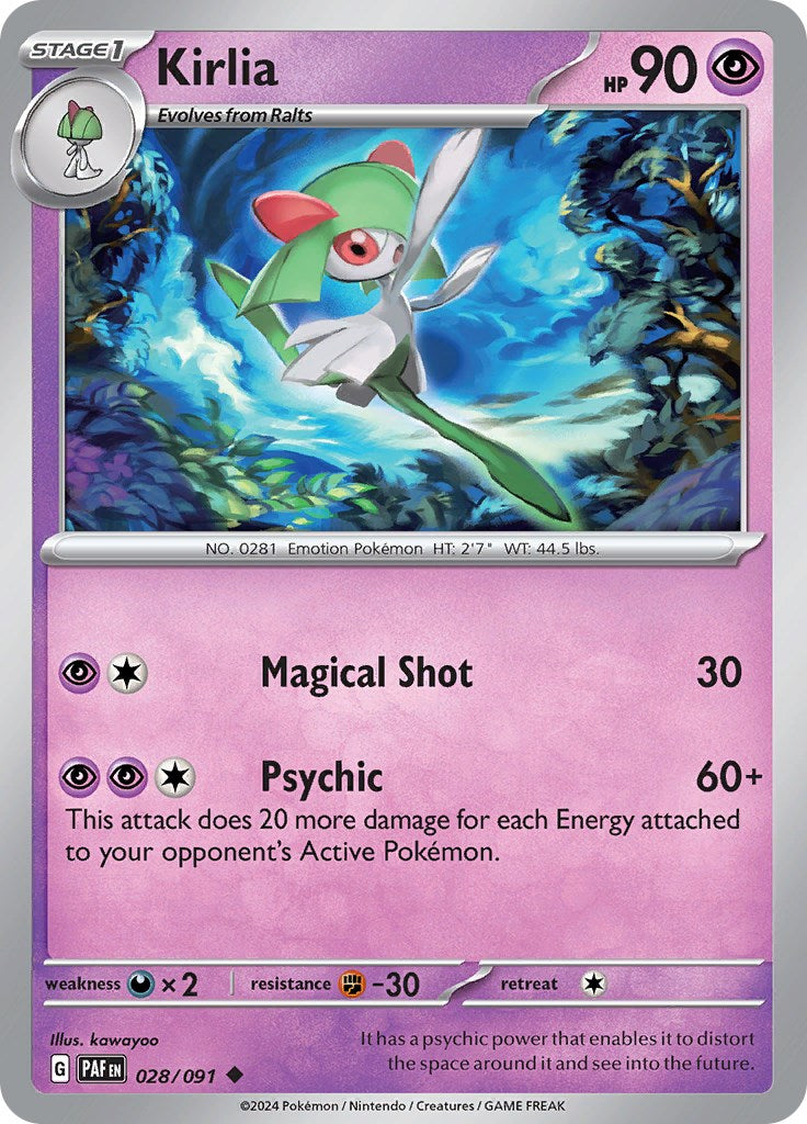 Kirlia (028/091) [Scarlet & Violet: Paldean Fates]