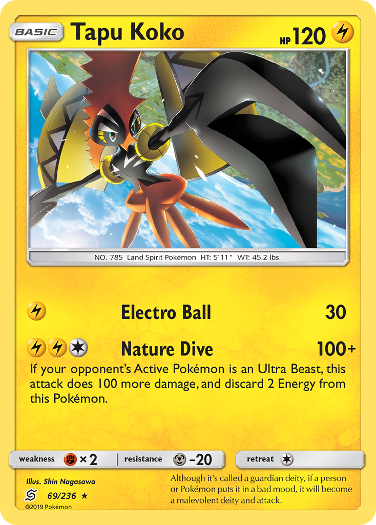 Tapu Koko (69/236) [Sun & Moon: Unified Minds]