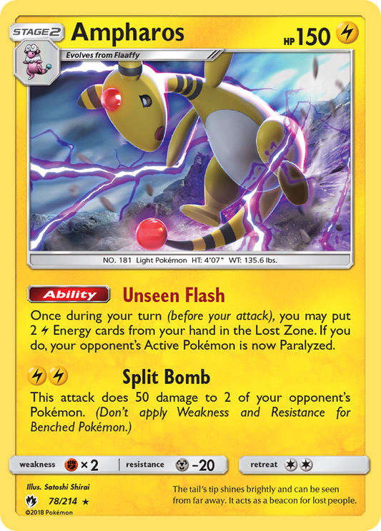 Ampharos (78/214) [Sun & Moon: Lost Thunder]