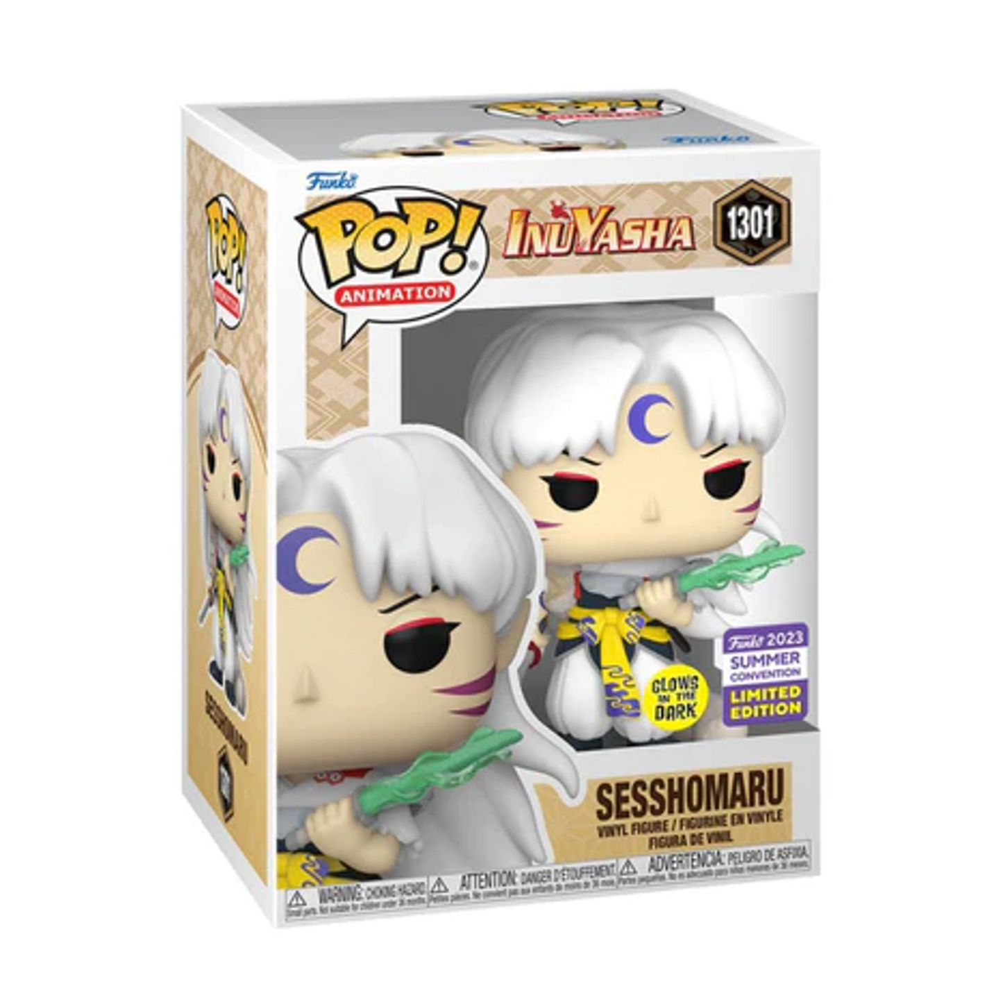 InuYasha: Sesshomaru (SDCC 2023 Shared Exclusive, Glow-in-the-dark) Funko POP!