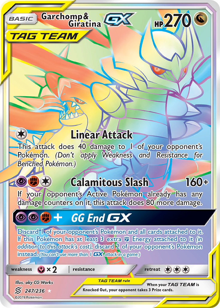 Garchomp & Giratina GX (247/236) [Sun & Moon: Unified Minds]