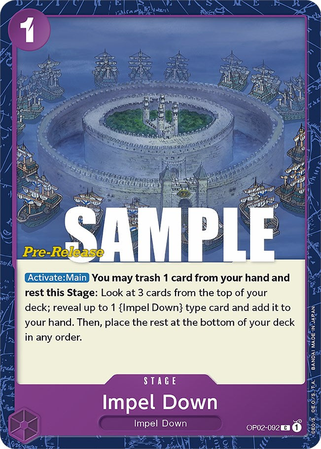 Impel Down [Paramount War Pre-Release Cards]