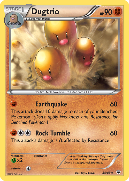 Dugtrio (39/83) [XY: Generations]