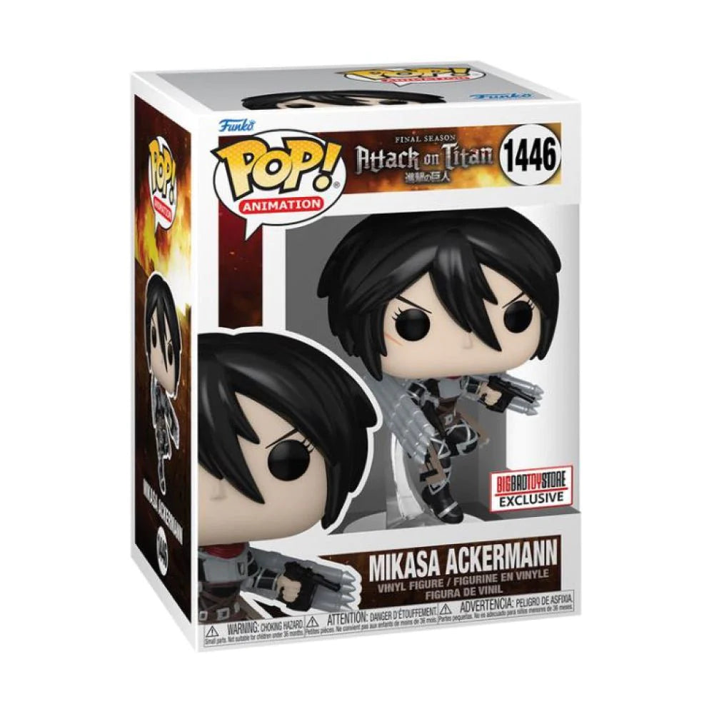 Attack on Titan: Mikasa Ackerman (BigBradsToys Exclusive) Metallic Funko POP!